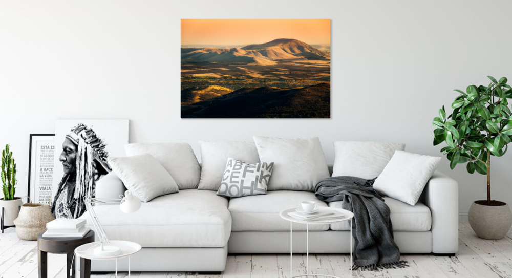 Tablou canvas, Vedere spre Dealul Priopcea din Culmea Pricopanului, 100x70 cm [2]