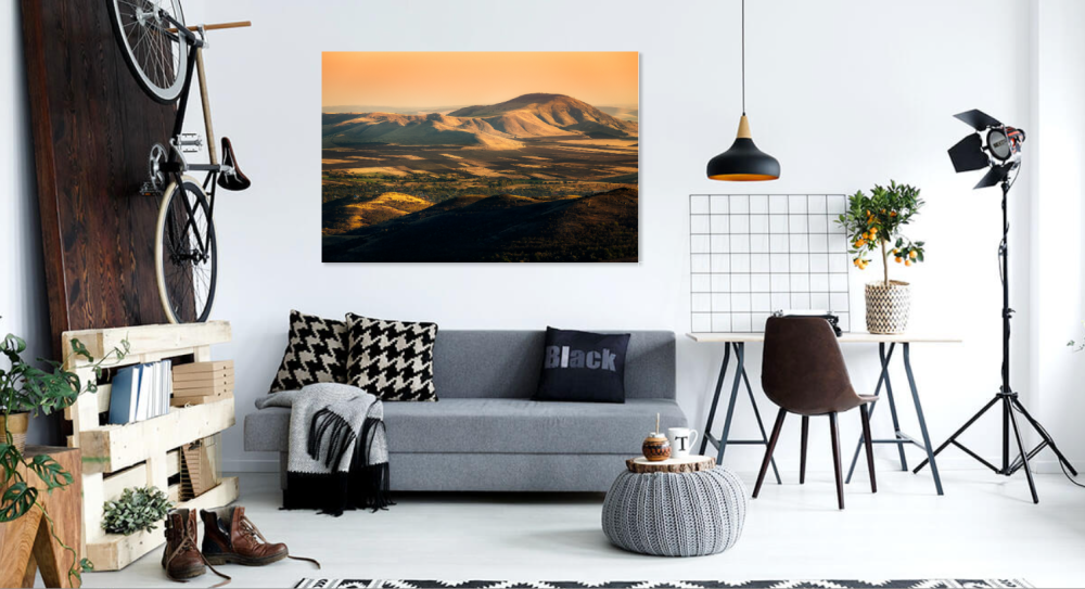 Tablou canvas, Vedere spre Dealul Priopcea din Culmea Pricopanului, 100x70 cm [4]