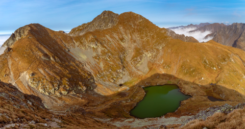 Tablouri canvas - Tablou canvas, Lacul Capra, Fagaras, 120x80 cm