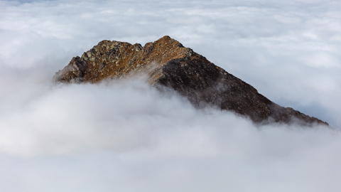 Tablouri canvas - Tablou canvas, Muntii Fagaras in nori, 90x60 cm