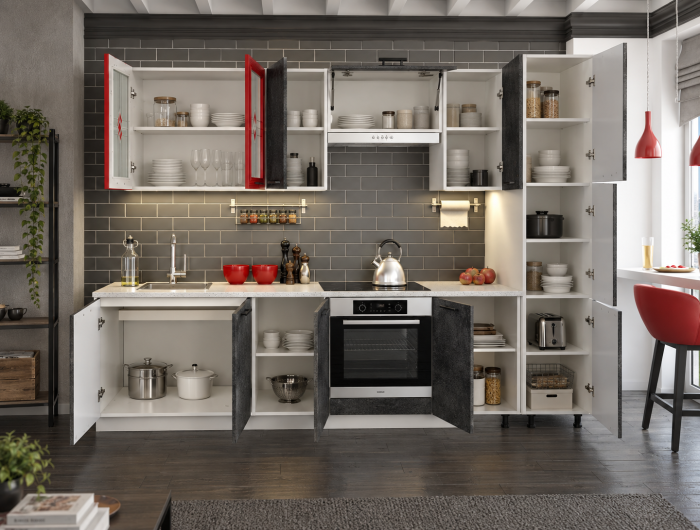 Bucatarie Tehno MDF 260 x 60 x 215 cm [2]