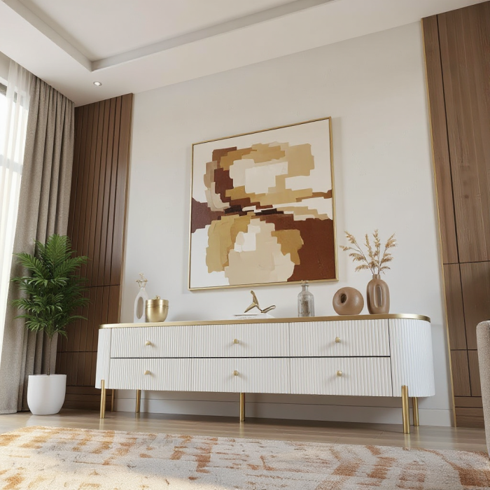 Comoda tv Beliani 200x40x46 Mdf [3]