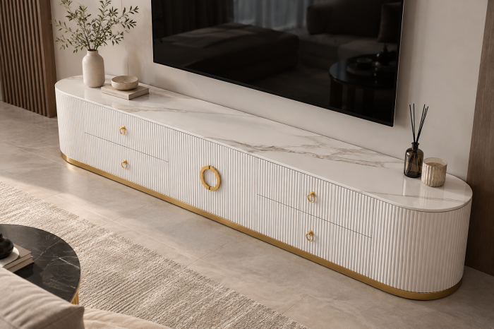 Comoda tv Carlton 200x40x46cm MDF [2]