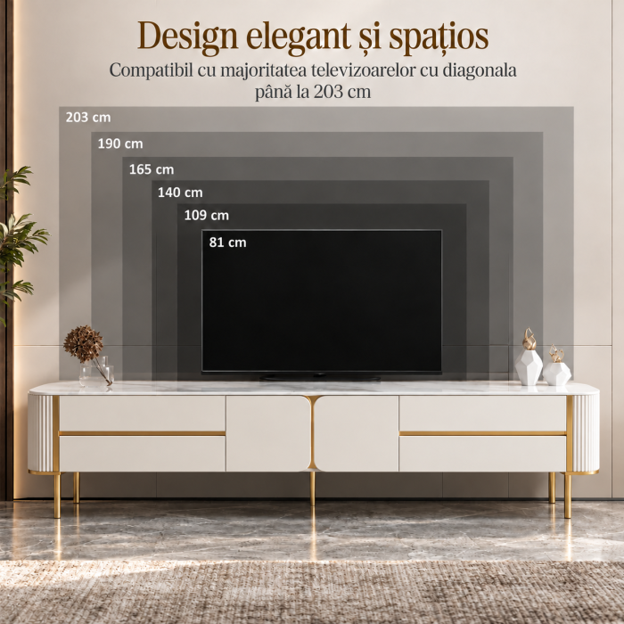 Comoda TV Comfivo 200x40x46cm MDF [8]