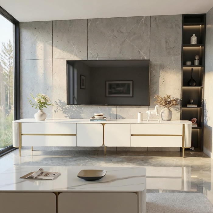 Comoda TV Comfivo 200x40x46cm MDF [3]