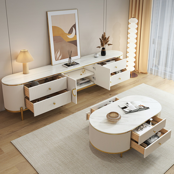 Comoda TV Vista 200x40x49cm MDF [3]