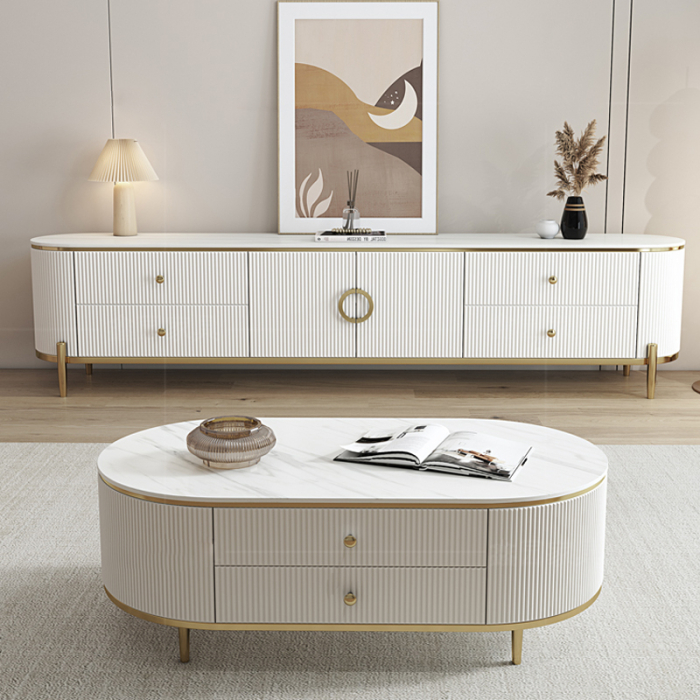 Comoda TV Vista 200x40x49cm MDF [2]