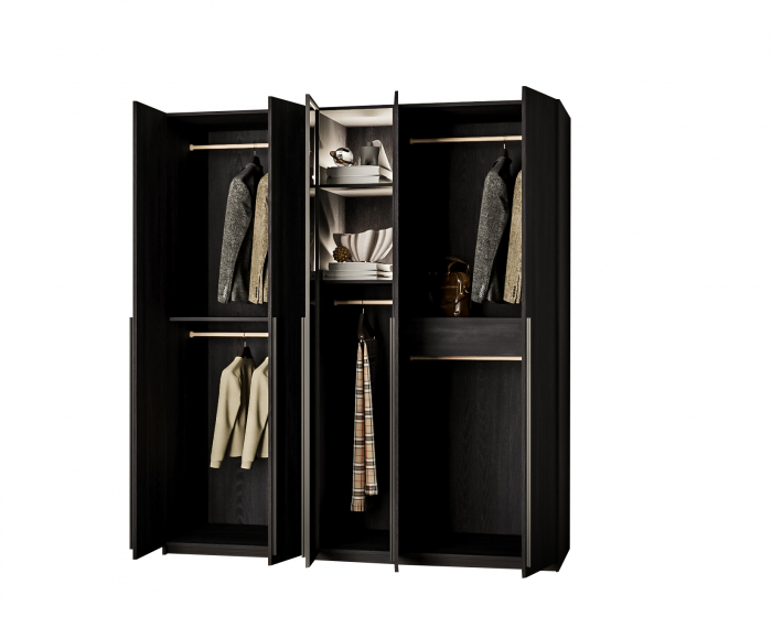 DRESSING DALLAS NEGRU 180x60x200cm, LED [8]