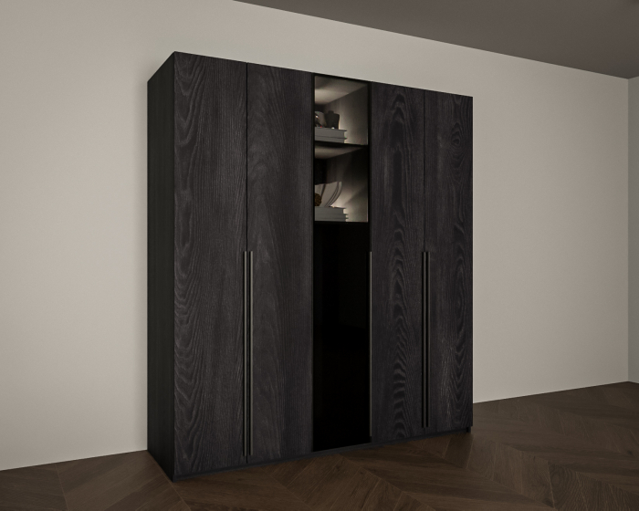 DRESSING DALLAS NEGRU 180x60x200cm, LED [3]