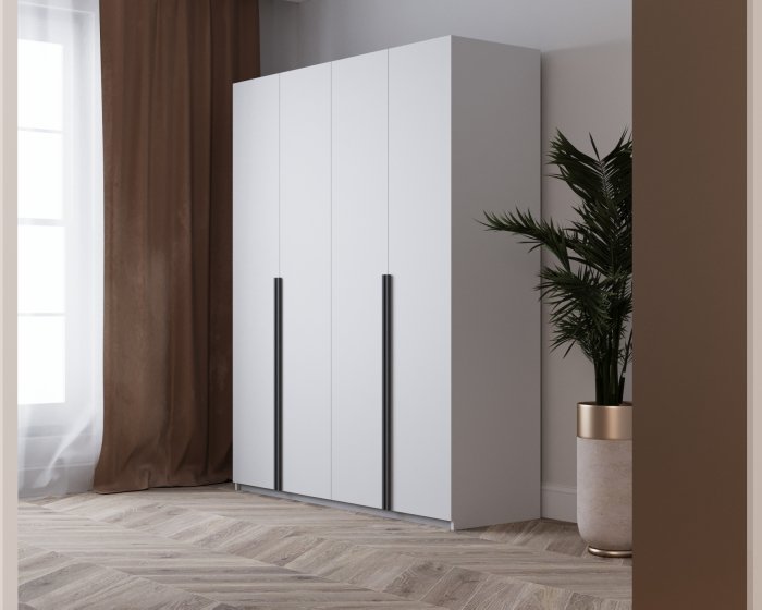DRESSING WINSTON ALB 160x60x200cm, LED, PAL 18mm [2]