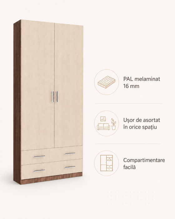 Dulap Mono Shimo 80x50x220 Cm [5]