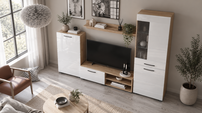 Living Asti Alb 236X44X200 Cm [4]