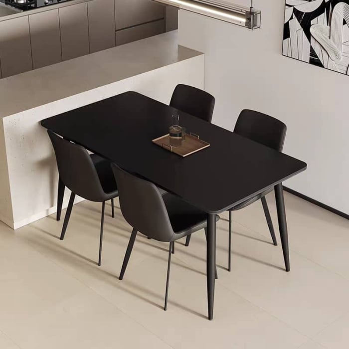 Masa dining 601 1600x800x750 Marmura Negru mat [1]