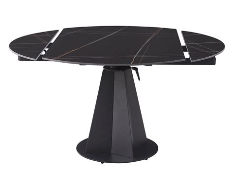 MASA DINING 681 EXTENSIBILA 1350x750 , MARMURA, NEGRU MAT [4]
