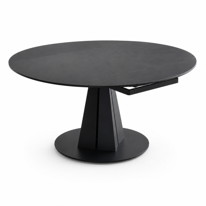 MASA DINING 681 EXTENSIBILA 1350x750 , MARMURA, NEGRU MAT [3]
