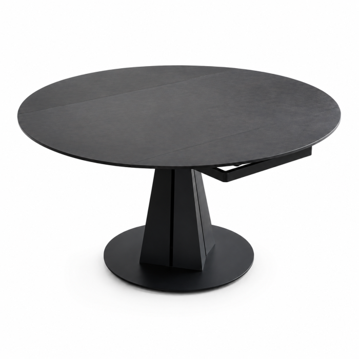 MASA DINING 681 EXTENSIBILA 1350x750 , MARMURA, NEGRU MAT [2]