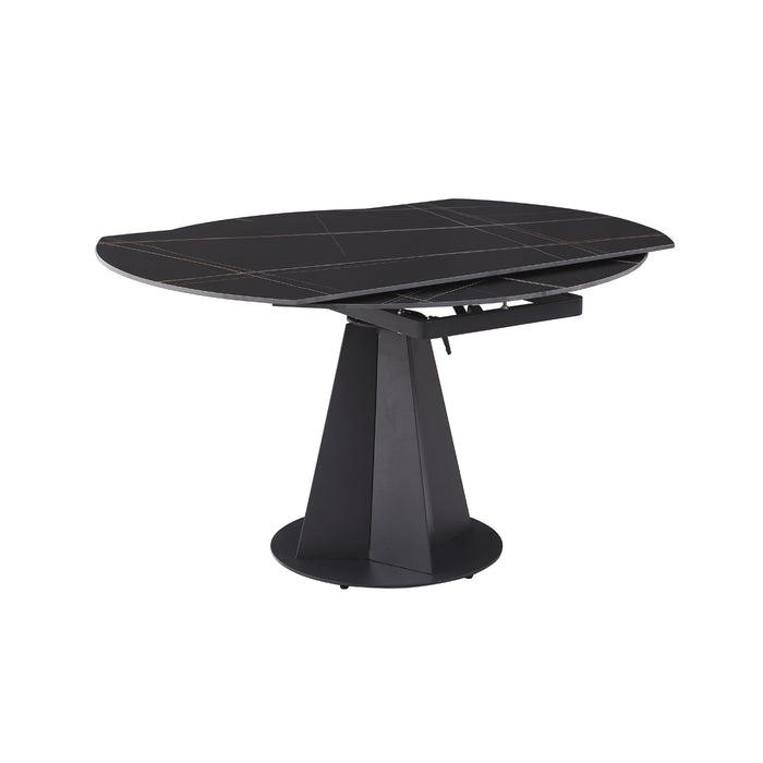 MASA DINING 681 EXTENSIBILA 1350x750 , MARMURA, NEGRU MAT [5]