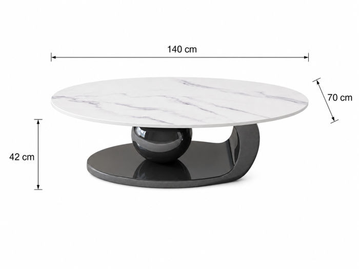 Masuta Cafea Aris 140x70x42cm [6]