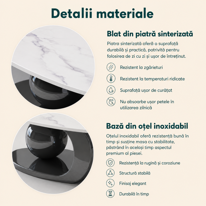 Masuta Cafea Aris 140x70x42cm [5]