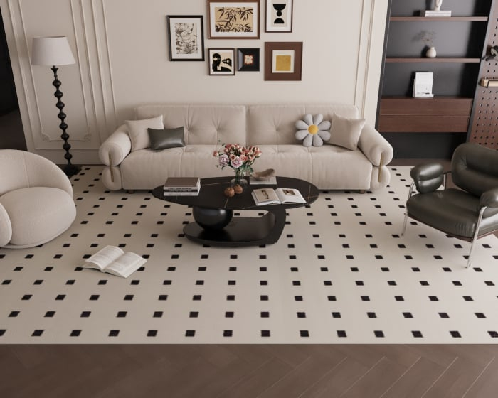 MASUTA CAFEA HOUSTON NEGRU MARMURA+METAL 140x70x41cm [6]