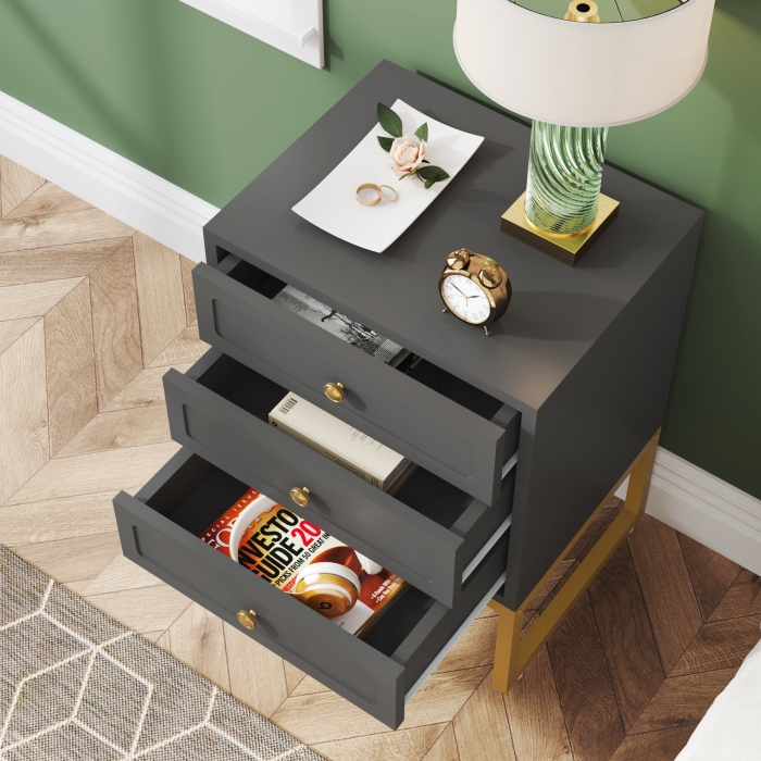 NOPTIERA BRISTOL 50 x 40 x 66 CM MDF+METAL [6]