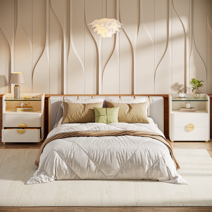 NOPTIERA VERSAY LUX MDF + STICLA,50X40X62 CM [5]