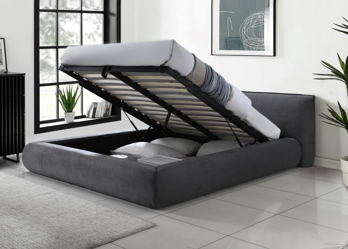 Pat Tapitat rabatabil Premium Cloud Gri 160x200 [2]