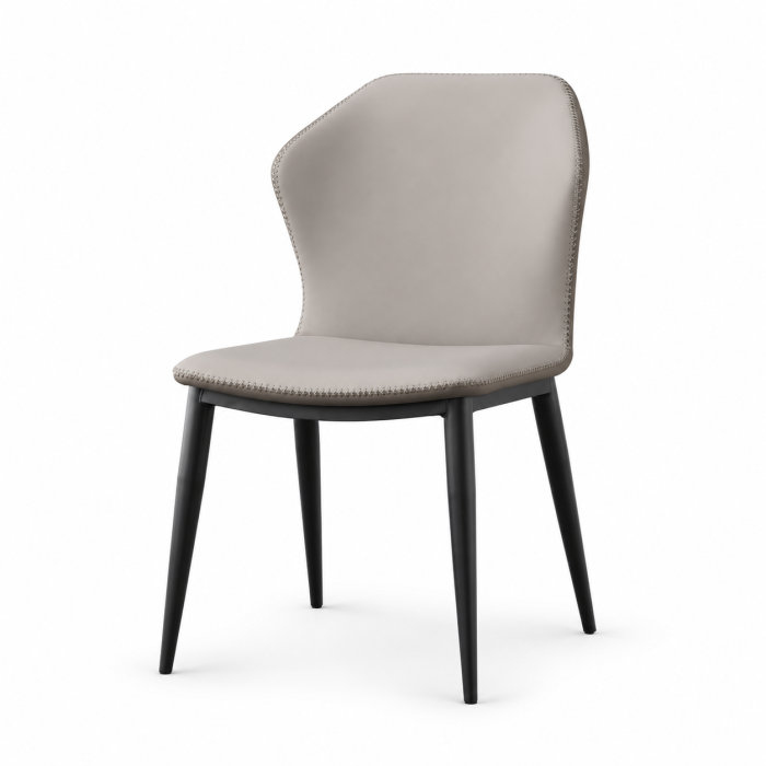 Scaun dining Como 50x52x85cm Crem+Gri [2]