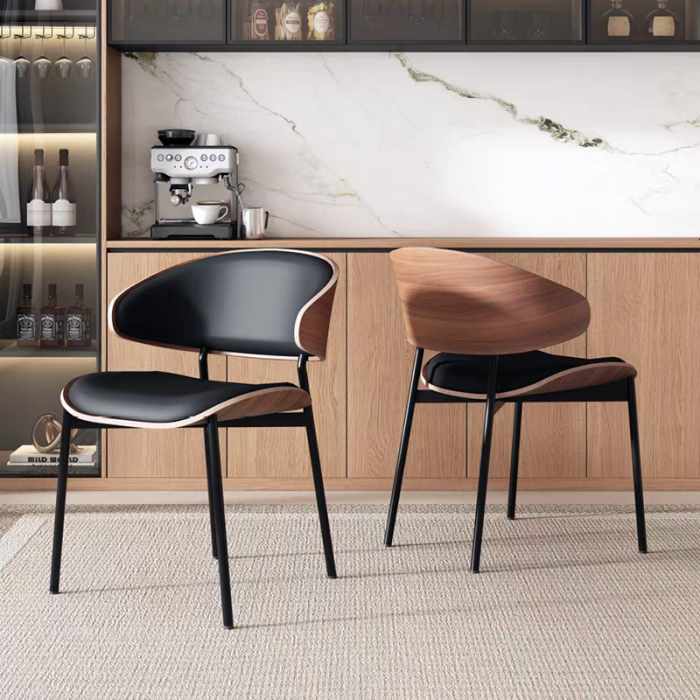 Scaun Tokyo negru+lemn 53x53x76cm [5]