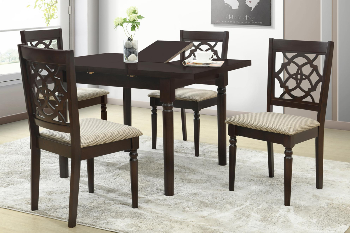 Set Masa Extensibila+ 6 Scaune Wood 5 900x900mm [4]