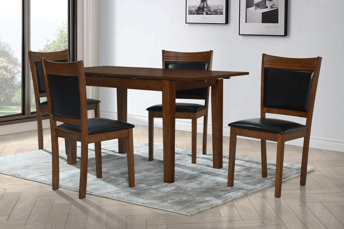 Set Masa Extensibila cu 4 Scaune Wood 4 1100x700mm [2]