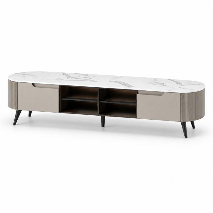 Set mobilier living BUFFALO & Amber, comodă TV MDF 200x39x44 cm + măsuță cafea 90x90x30 cm [4]