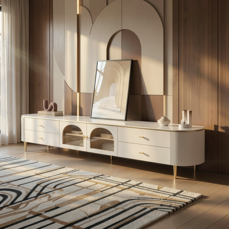 Comode TV - Comoda TV LINDA 199x39x46cm MDF