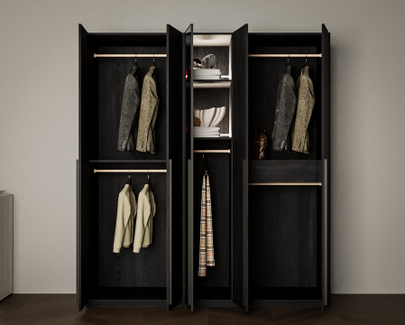 DRESSING DALLAS NEGRU 180x60x200cm, LED [4]