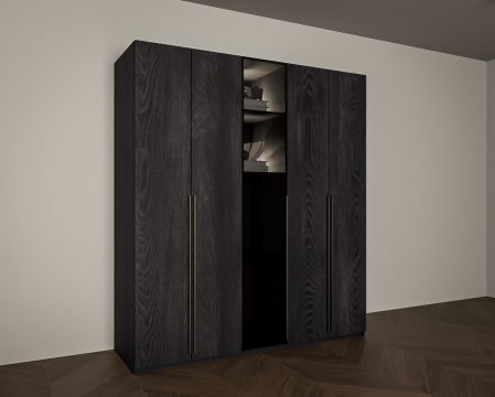 DRESSING DALLAS NEGRU 180x60x200cm, LED [2]