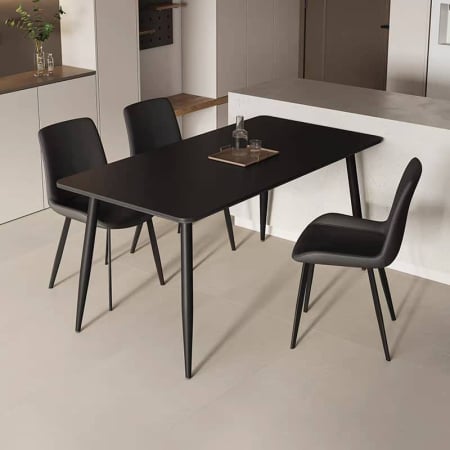 Masa dining 601 1600x800x750 Marmura Negru mat [3]