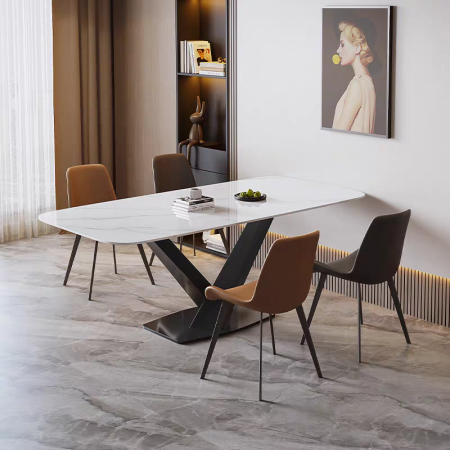 MASA DINING 611 1600*800*750 MARMURA ALB [2]