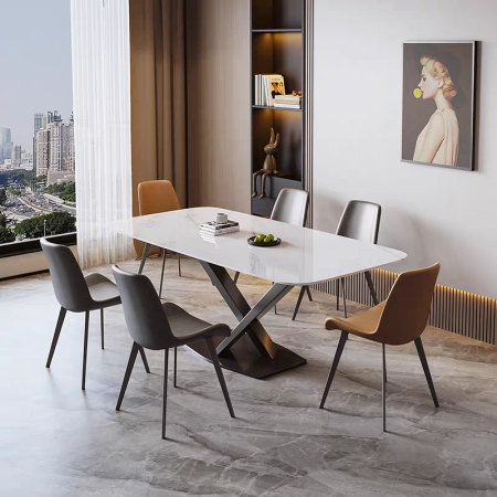 Mese marmura - MASA DINING 611 1600*800*750 MARMURA ALB