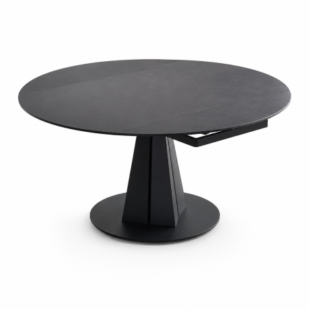 Mese marmura - MASA DINING 681 EXTENSIBILA 1350x750 , MARMURA, NEGRU MAT