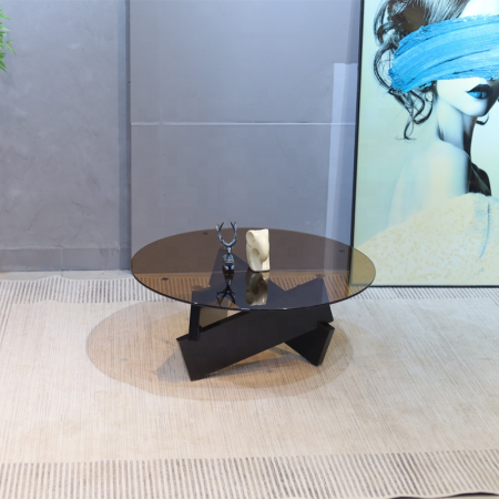 Masuta cafea Glass 4 Sticla+mdf 70x70x31cm [4]