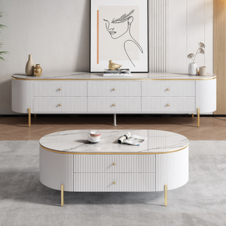 Masuta Cafea Ramada mdf+marmura 130x70x46 [1]