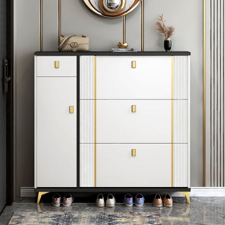 Pantofare - Pantofar 112-602 MDF White, 100x24x118cm