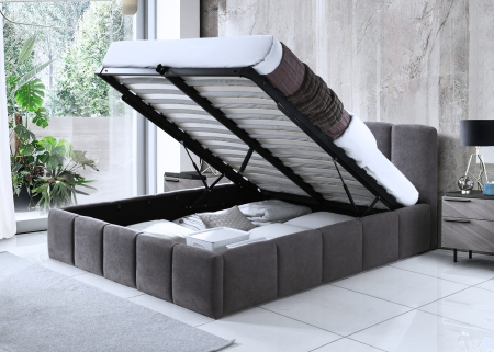 Pat Tapitat Rabatabil Comfi Gri 160x200cm [1]