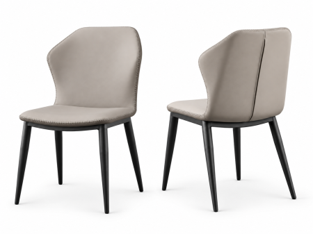 Mese dining - Scaun dining Como 50x52x85cm Crem+Gri