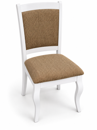 Mese dining - Scaun Dining Lemn Masiv Alb Crem- Wood