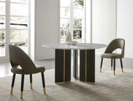 Scaun Dining Moon Gri 50x52x85 cm [2]