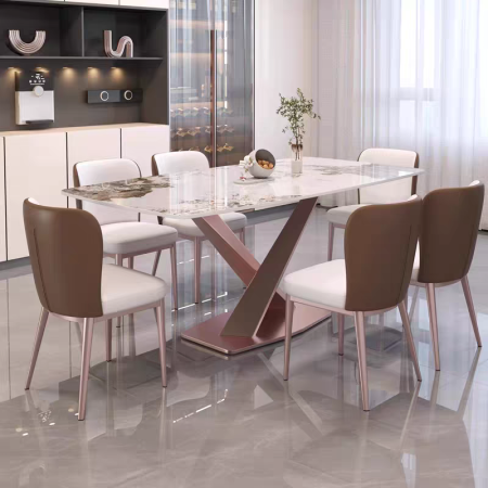 Scaun dining nova 45x48x84cm Maro+Crem [7]