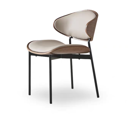 Mese marmura - Scaun dining Tokyo alb+lemn 53x53x760cm