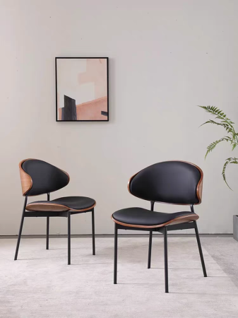 Scaun Tokyo negru+lemn 53x53x76cm [5]