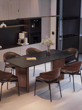 Scaun Tokyo negru+lemn 53x53x76cm [7]